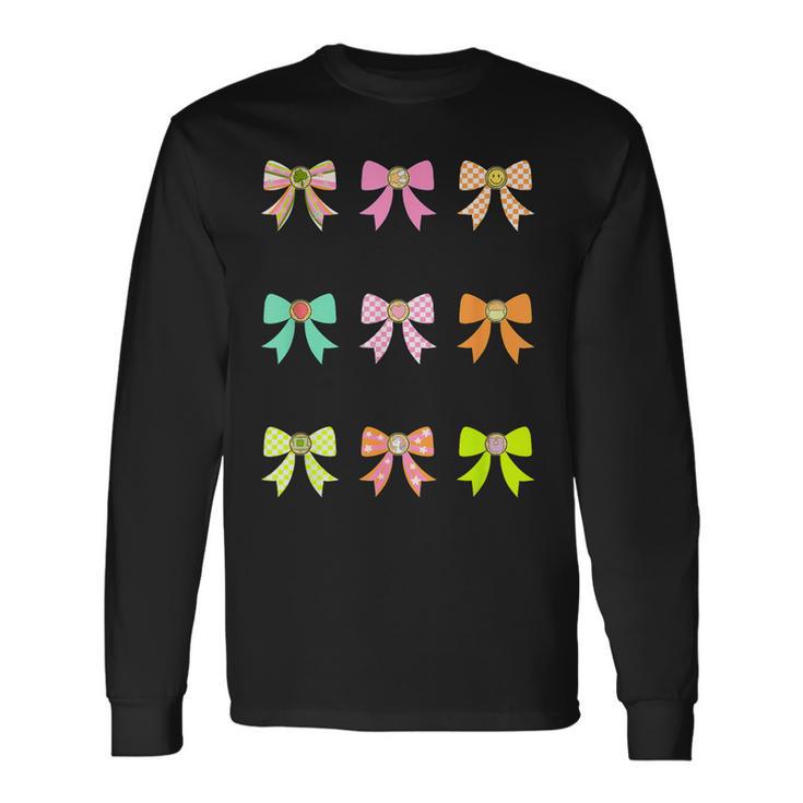 Happy Bow Lucky March Bow Long Sleeve T-Shirt