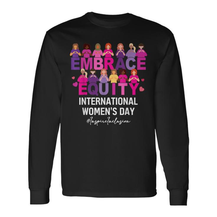Happy International Women's Day March 2024 Inspire Inclusion Long Sleeve T-Shirt