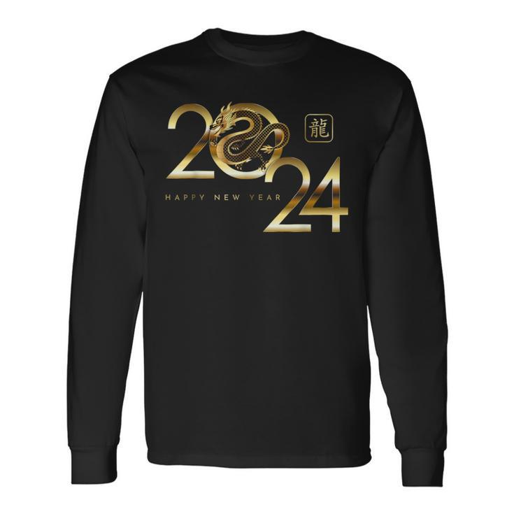 Happy New Year 2024 Chinese New Year 2024 Year Of The Dragon Long Sleeve T-Shirt