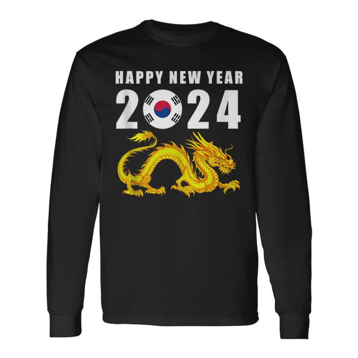 Happy New Year 2024 Year Of The Dragon For Korean Long Sleeve T-Shirt