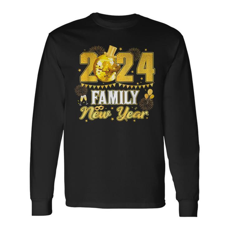 Happy New Year 2024 New Year Eve Party Family Matching Long Sleeve T-Shirt