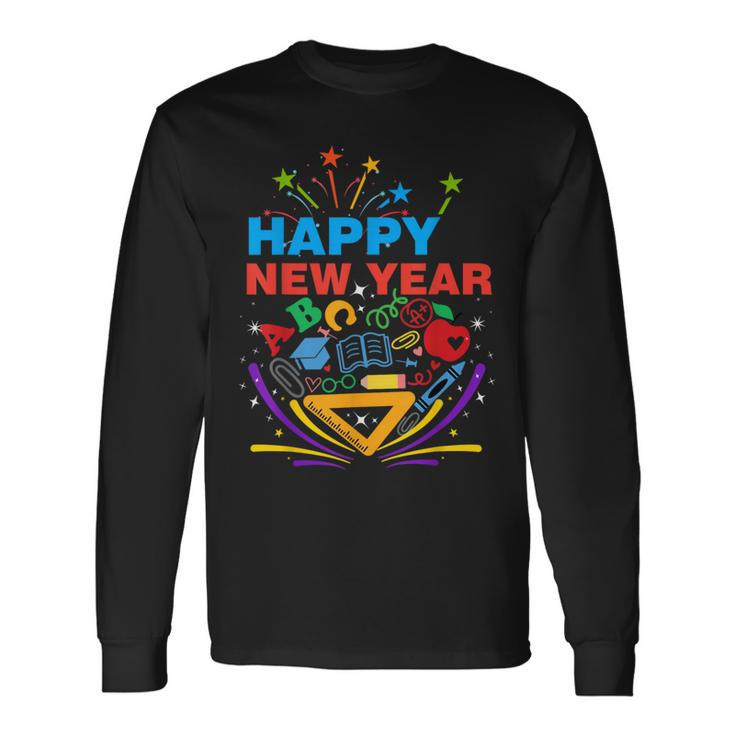 Happy New Year Christmas Teachers Long Sleeve T-Shirt Gifts ideas