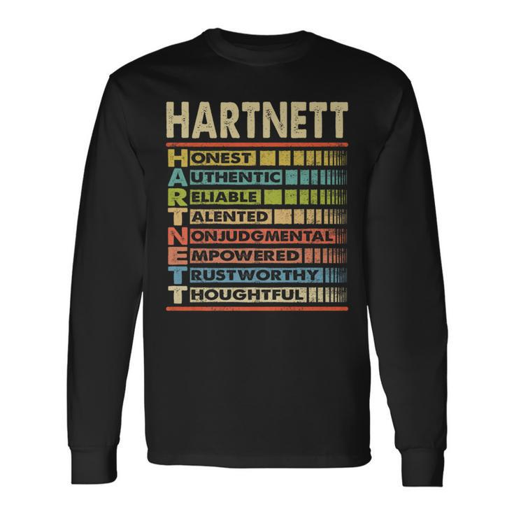 Hartnett Family Name Hartnett Last Name Team Long Sleeve T-Shirt