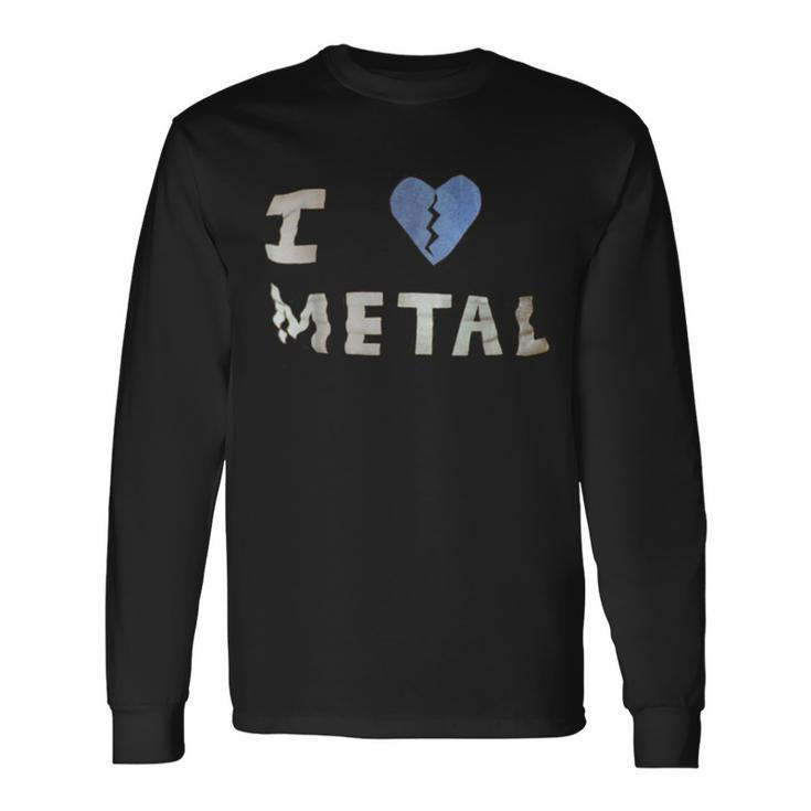 I Heart Metal Photo Derived Image Long Sleeve T-Shirt
