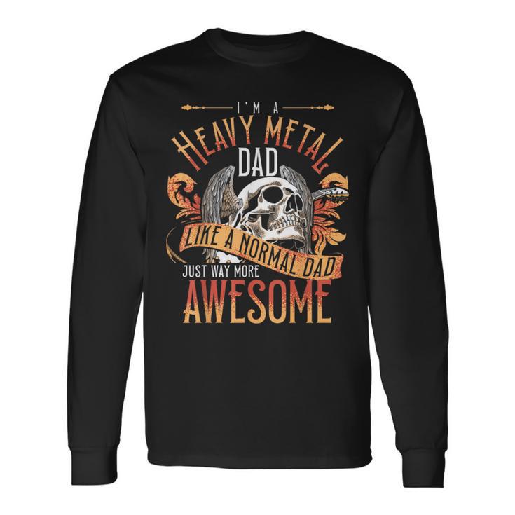 Heavy Metal Cooler Dad Punk Rock Music Lover Long Sleeve T-Shirt Gifts ideas