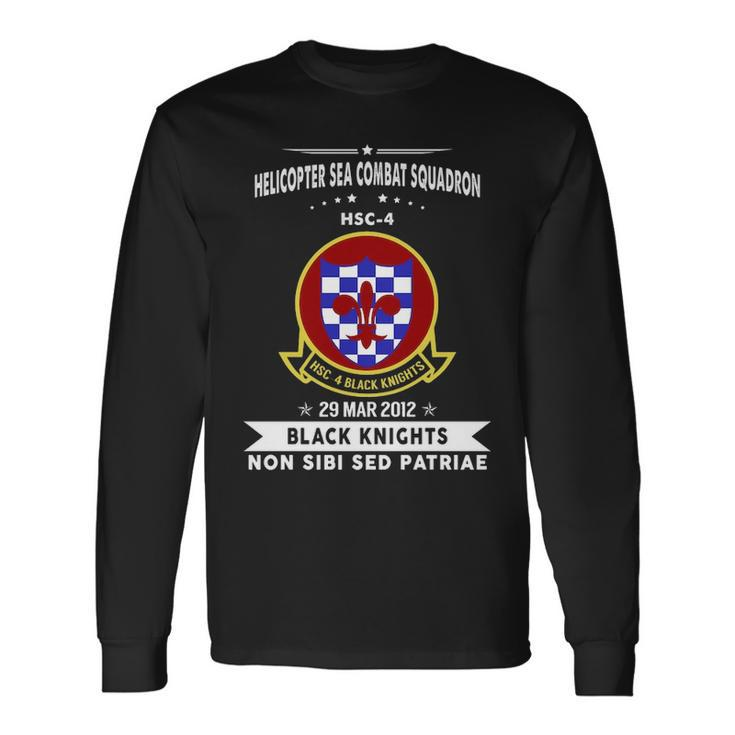 Helicopter Sea Combat Squadron 4 Hsc Long Sleeve T-Shirt
