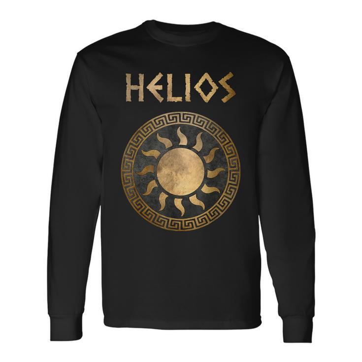 Helios Greek Sun God Antique Symbol Langarmshirts Geschenkideen