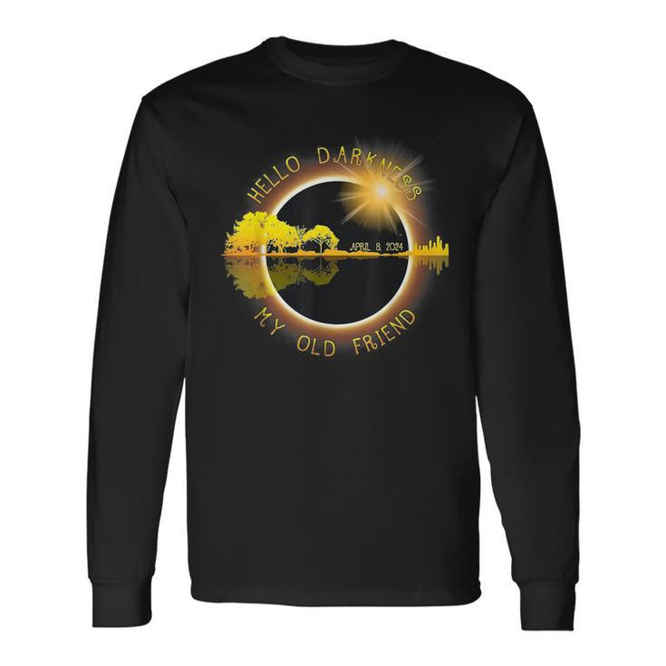 Hello Darkness My Old Friend Eclipse Long Sleeve T-Shirt