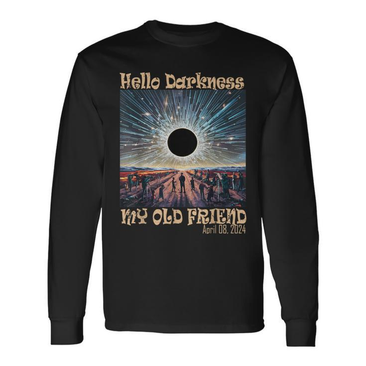 Hello Darkness My Old Friend Solar Eclipse Long Sleeve T-Shirt