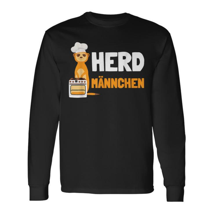 Herdmännchen I Chef Herd Meerkat With Chef's Hat Langarmshirts Geschenkideen