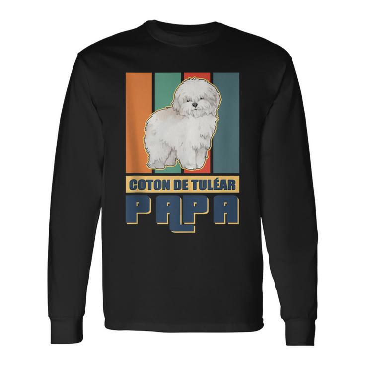 Herren Coton De Tuléar Hundebesitzer Papa Coton De Tulear Langarmshirts Geschenkideen