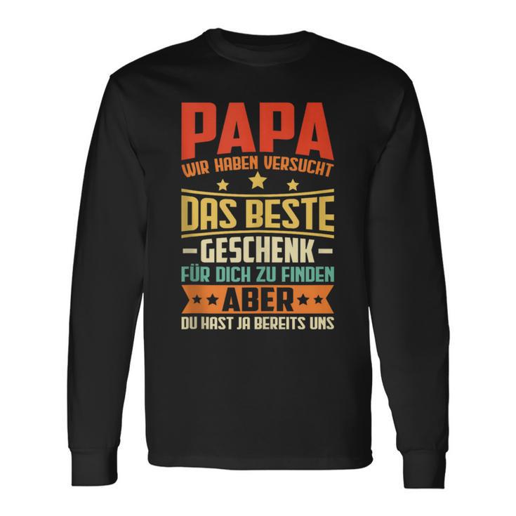 Herren Papa Undater Geschenk Lustiger Spruch Herrenatertag Langarmshirts Geschenkideen