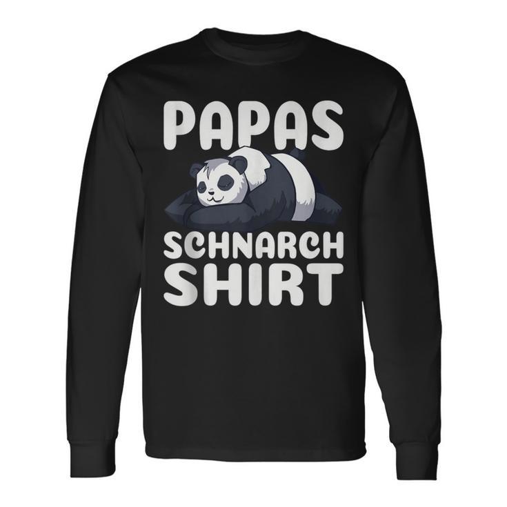 Herren Papa's Schnarch Bester Papaatertag Sohn Langarmshirts Geschenkideen