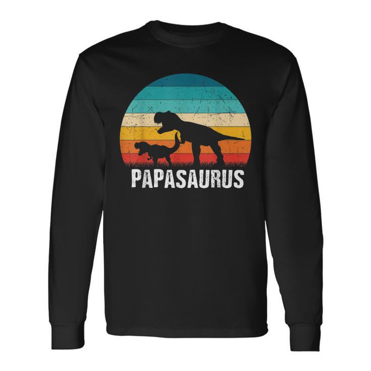 Herren Papasaurusater Tag Dinosaurier Papa Saurus Geschenk Dino Langarmshirts Geschenkideen