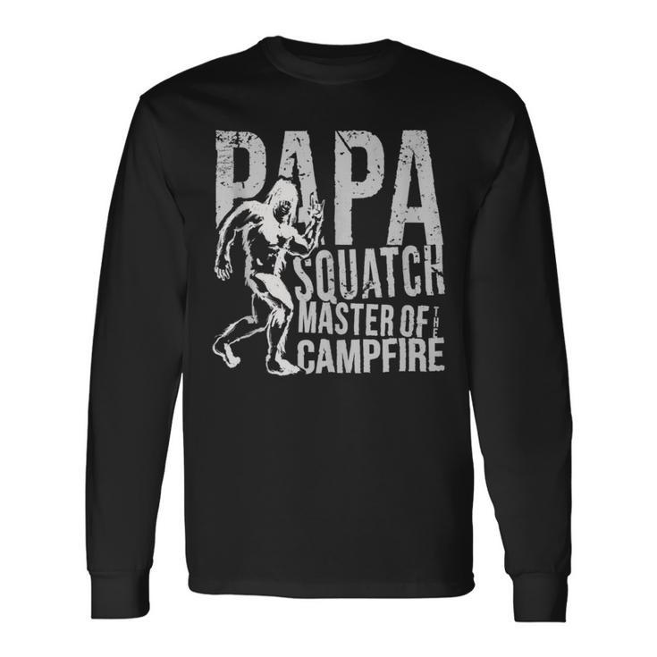 Herren Sasquatch Papa Squatch Camping Bigfoot Für Papaatertag Langarmshirts Geschenkideen