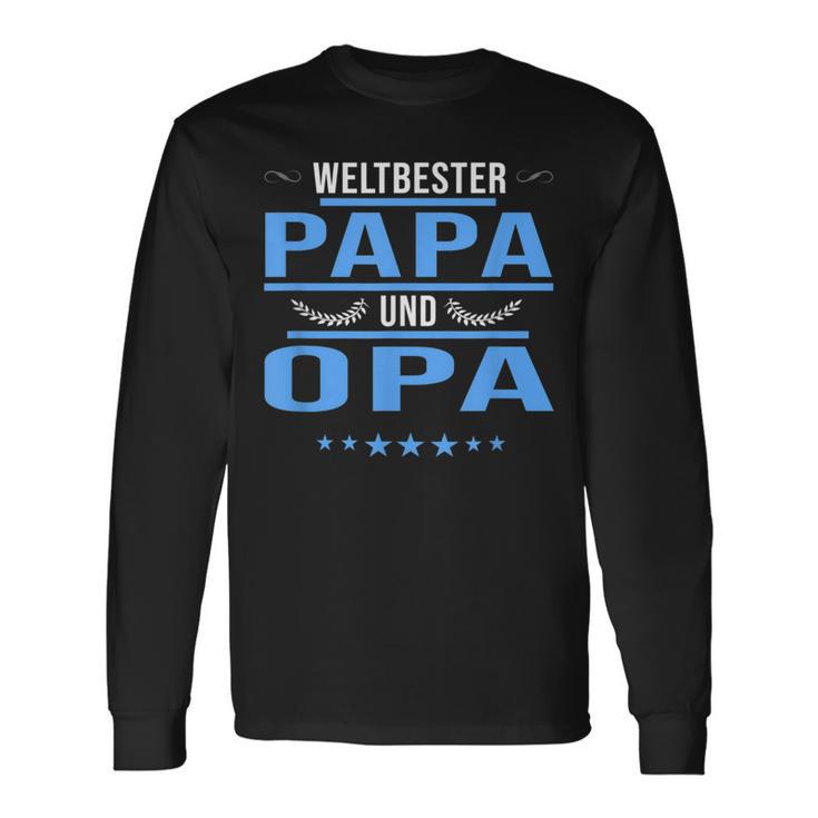 Herren Weltbester Papa Und Opa Papa Opa Langarmshirts Geschenkideen