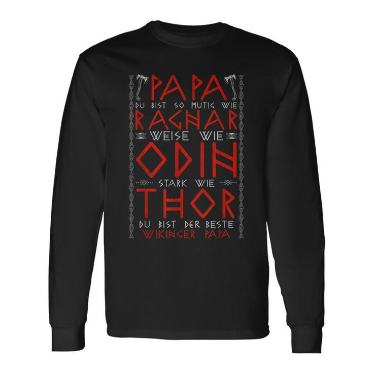 Herrenatertag Ehemannater Papa Wikinger Langarmshirts Geschenkideen