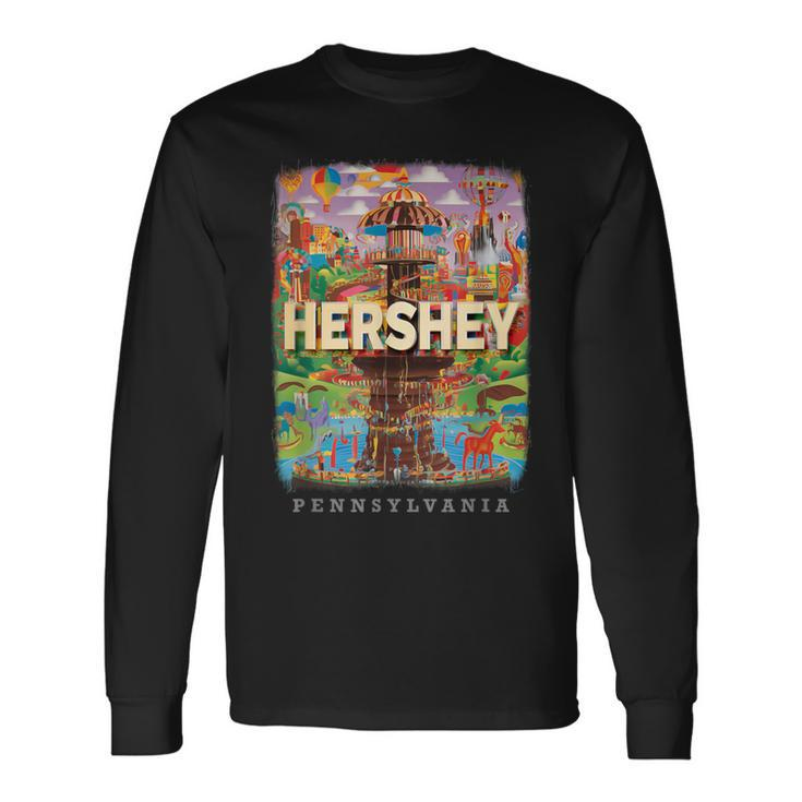Hershey Pennsylvania Pa Chocolate Dreams Sd739 Long Sleeve T-Shirt