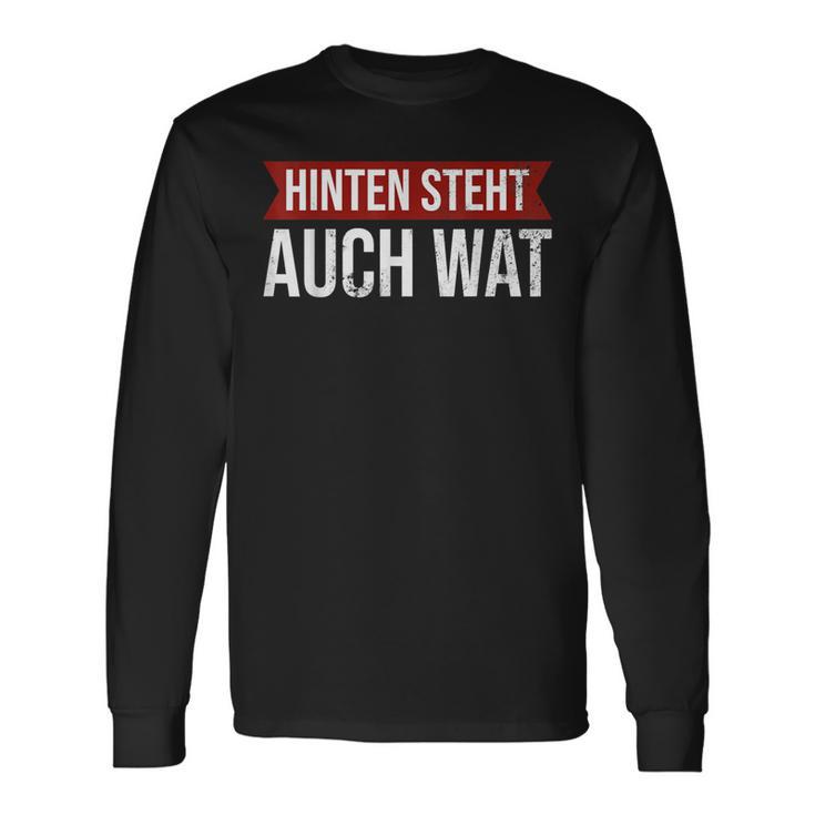 Hinterten Steht Auch Was Was Back Stands Och Wat Langarmshirts Geschenkideen