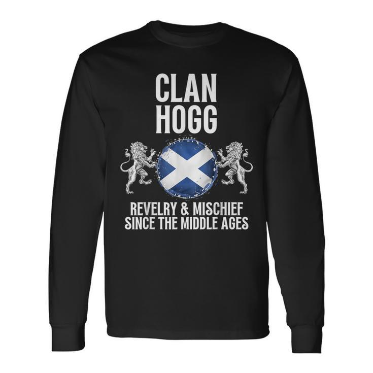 Hogg Clan Scottish Family Name Scotland Heraldry Long Sleeve T-Shirt