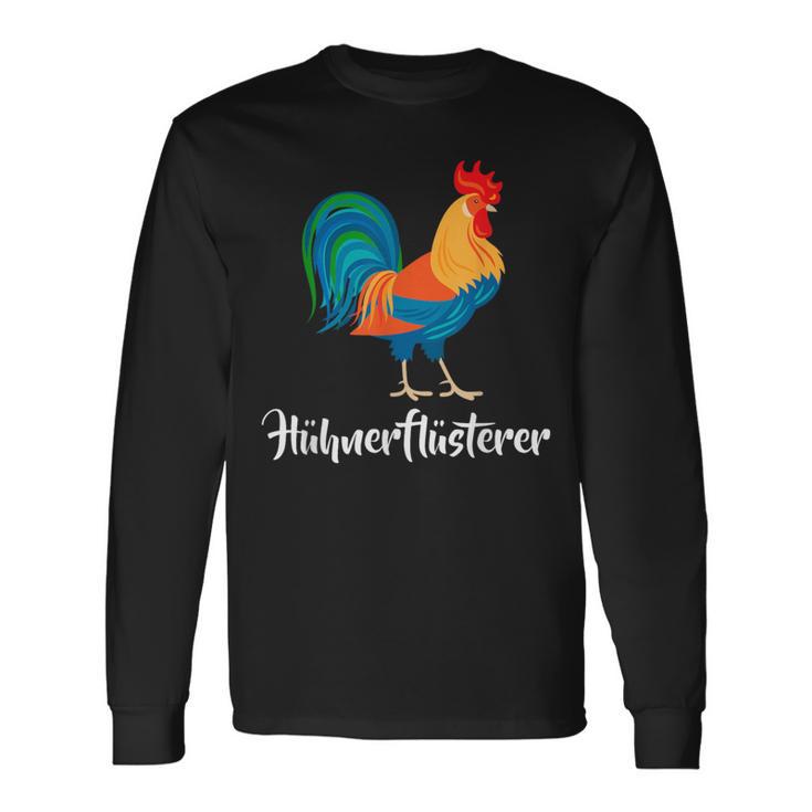 Hühner Flüsterer Lustiges Landwirt Bauer Huhn Hahn Kinder Langarmshirts Geschenkideen