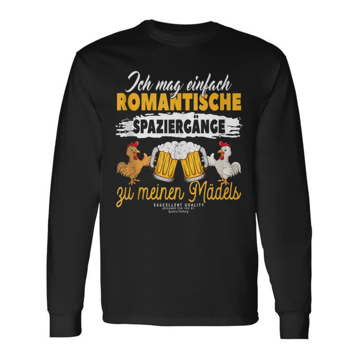 Hühner Papa Gartenhühner Spaziergänge Zu Meinen Mädels Bier Langarmshirts Geschenkideen