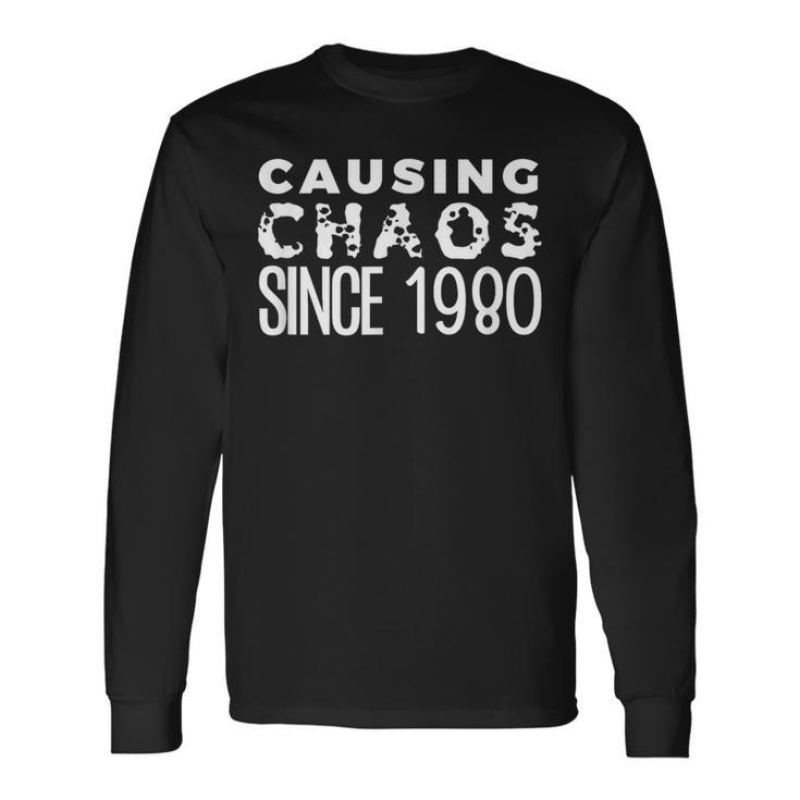 Humor 1980 44 Years Old Bday 44Th Birthday Women Long Sleeve T-Shirt Gifts ideas