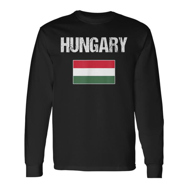Hungary Flag Hungary Langarmshirts Geschenkideen