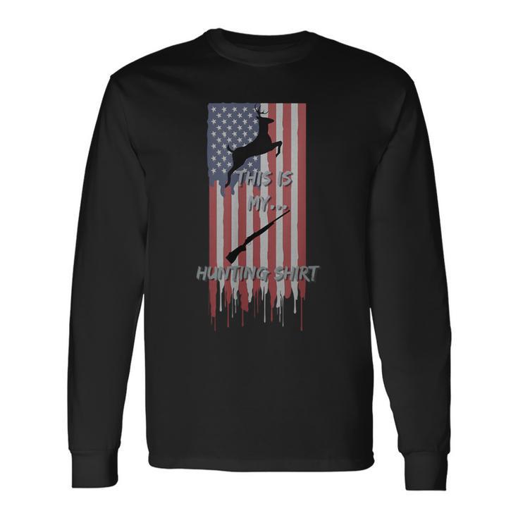 Hunting Deer Vintage Hunters Camo Visi Long Sleeve T-Shirt