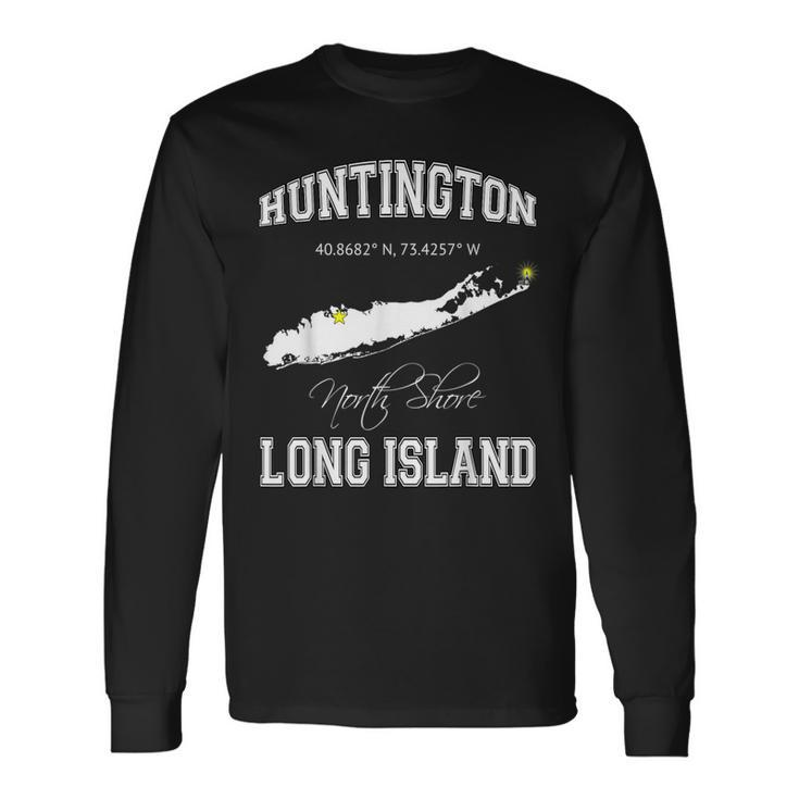 Huntington Long Island New York Varsity T Long Sleeve T-Shirt