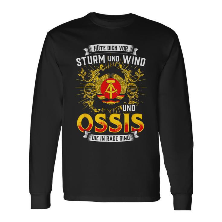 Hut Dichor Sturm Und Wind Und Ossis Die In Rage Sind S Langarmshirts Geschenkideen