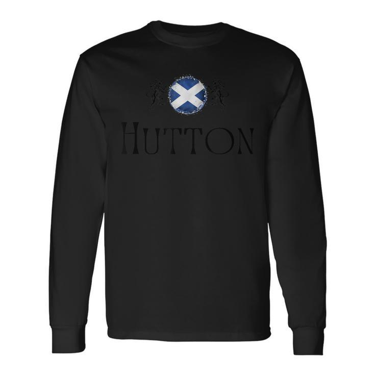 Hutton Clan Scottish Family Name Scotland Heraldry Long Sleeve T-Shirt