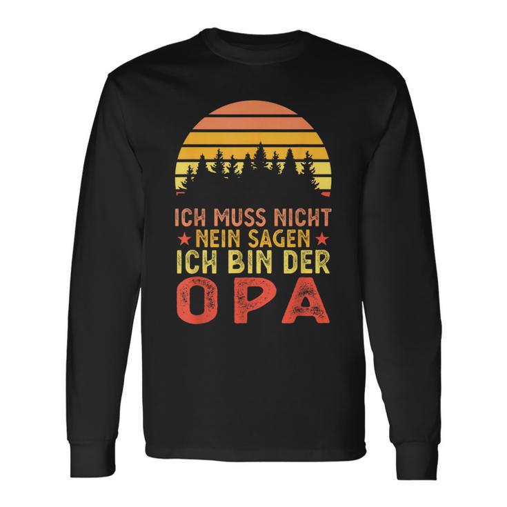 Ich Bin Der Opa Papa Family Langarmshirts Geschenkideen