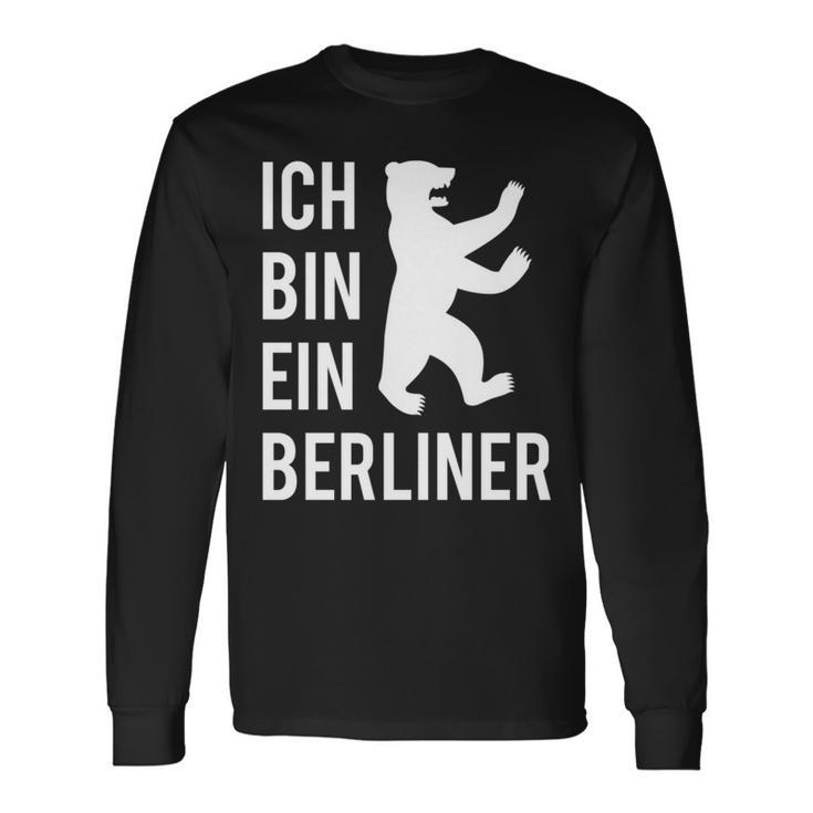 Ich Bin Ein Berliner Geschenke Berliner Bär Langarmshirts Geschenkideen