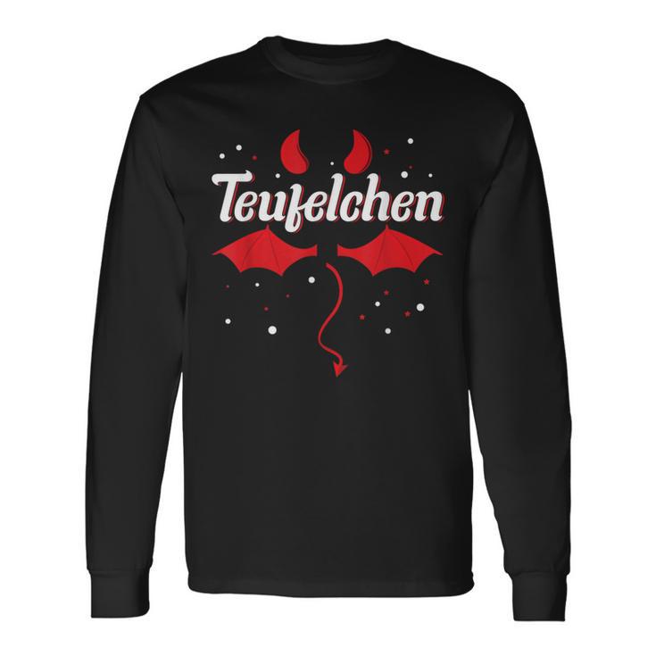 Ich Bin Ein Deufelchen Fancy Dress Carnival Devil Costume Langarmshirts Geschenkideen