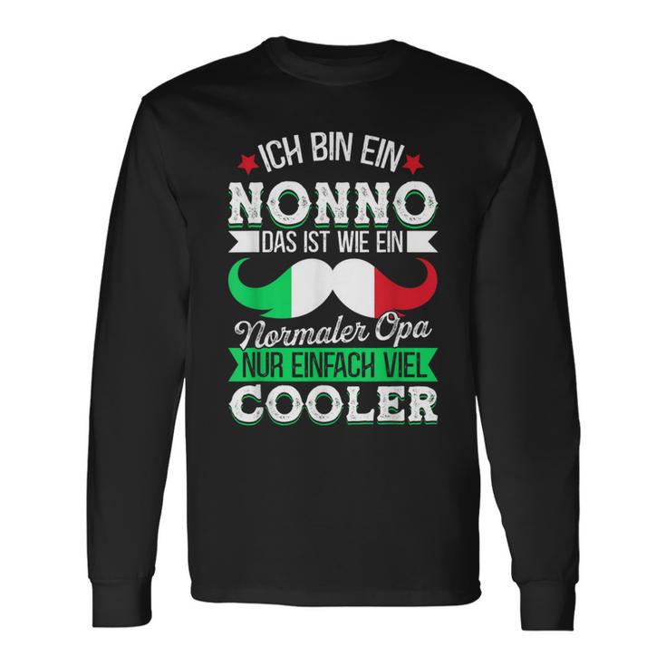 Ich Bin Ein Nonno Italienischer Opa Großvater Männer Herren Langarmshirts Geschenkideen