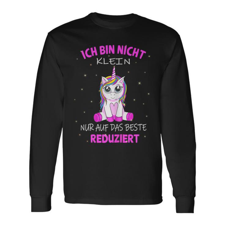 Ich Bin Nicht Klein Unicorn Saying Langarmshirts Geschenkideen