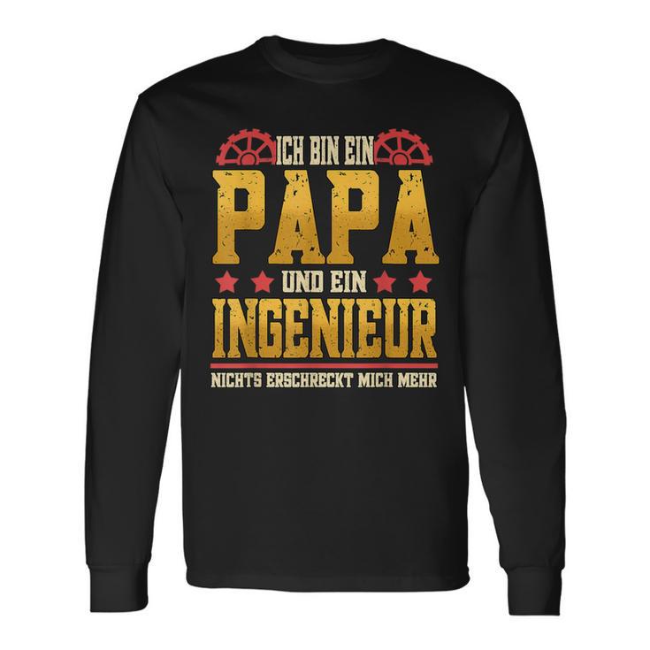 Ich Bin Papa Und Ein Ingenieur Nichts Erschrechrechmich Mehr Langarmshirts Geschenkideen