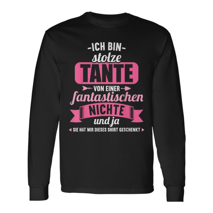Ich Bin Stolze Tanteon Einer Fantastischen Niece Tanten German Langarmshirts Geschenkideen