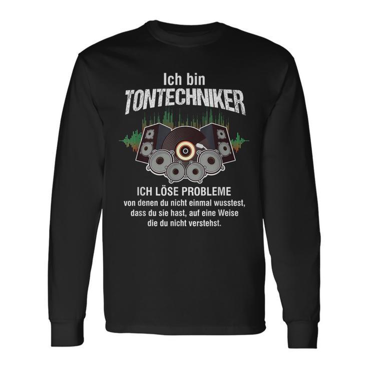 Ich Bin Tontechnikerolume Mixer Sound Langarmshirts Geschenkideen