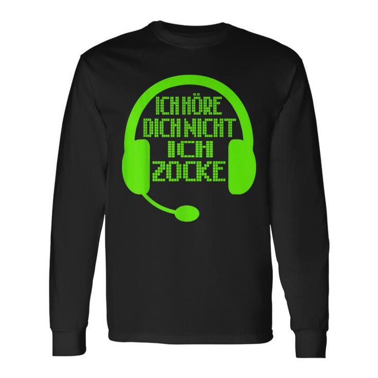 Ich Höre Dich Nicht Ich Zocke Gamer Langarmshirts Geschenkideen