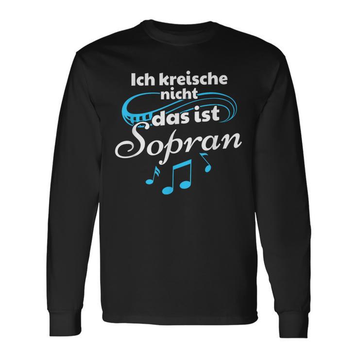 Ich Kreische Nicht Das Ist Soprano Langarmshirts Geschenkideen