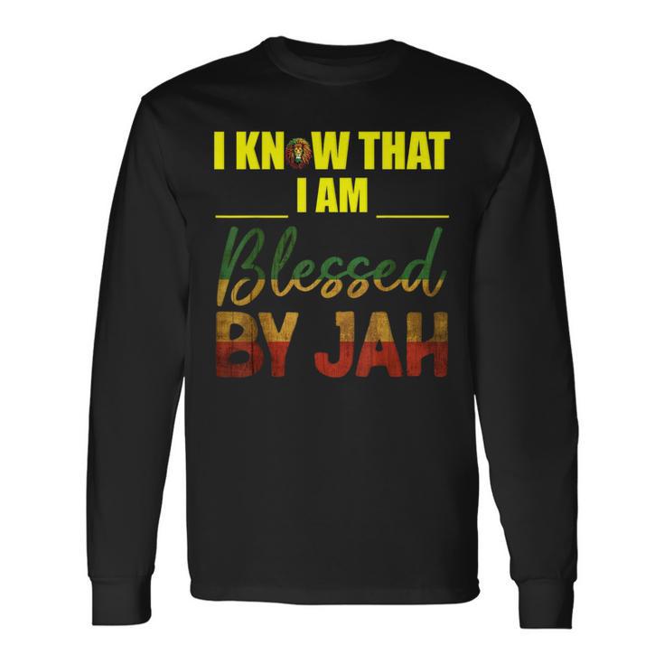 Ich Weiß Ich Bin Gesegneton Jah Rasta Langarmshirts Geschenkideen