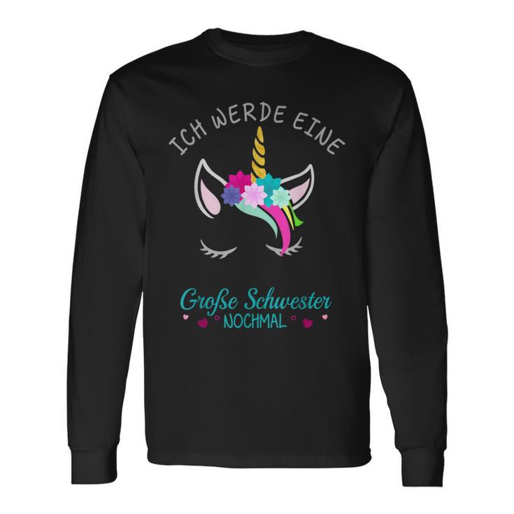 Ich Werde Eine Große Schwester Nomal Unicorn Langarmshirts Geschenkideen