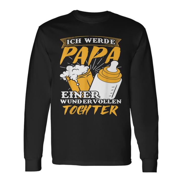 Ich Werde Papa Einer Tochterater Loading Pregnant Baby Langarmshirts Geschenkideen