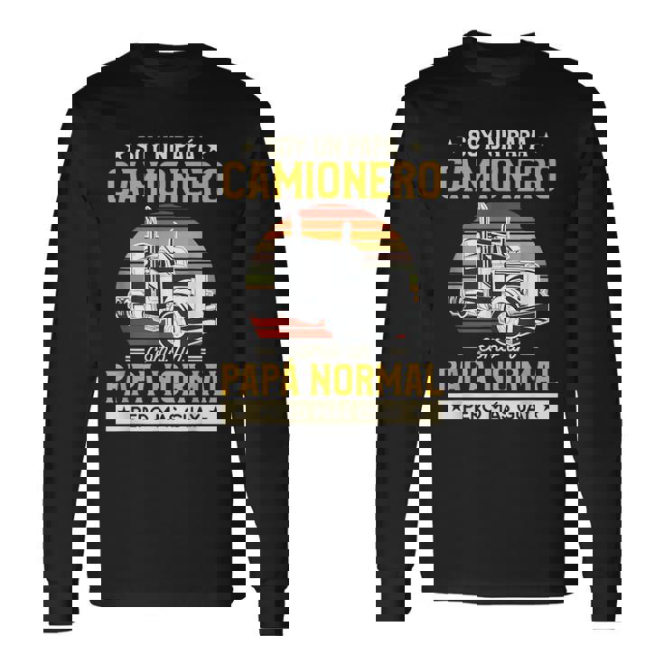 Idea De Regalo Del Día Del Padre Para Un Conductor De Camión Camiseta de manga larga