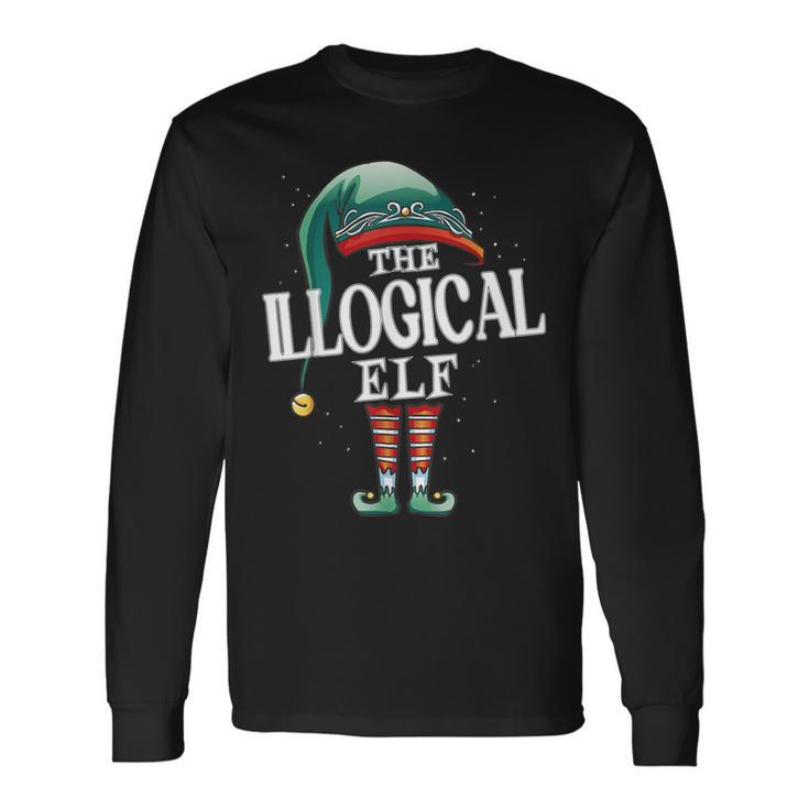 Illogical Elf Christmas Group Xmas Pajama Party Long Sleeve T-Shirt