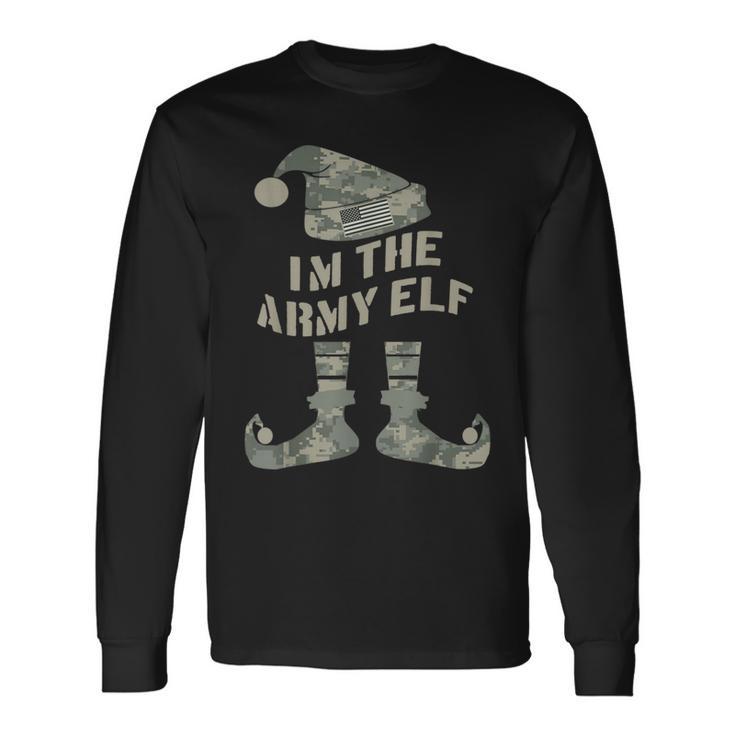 I'm The Army Elf Camo Christmas Santa Military Helper Long Sleeve T-Shirt