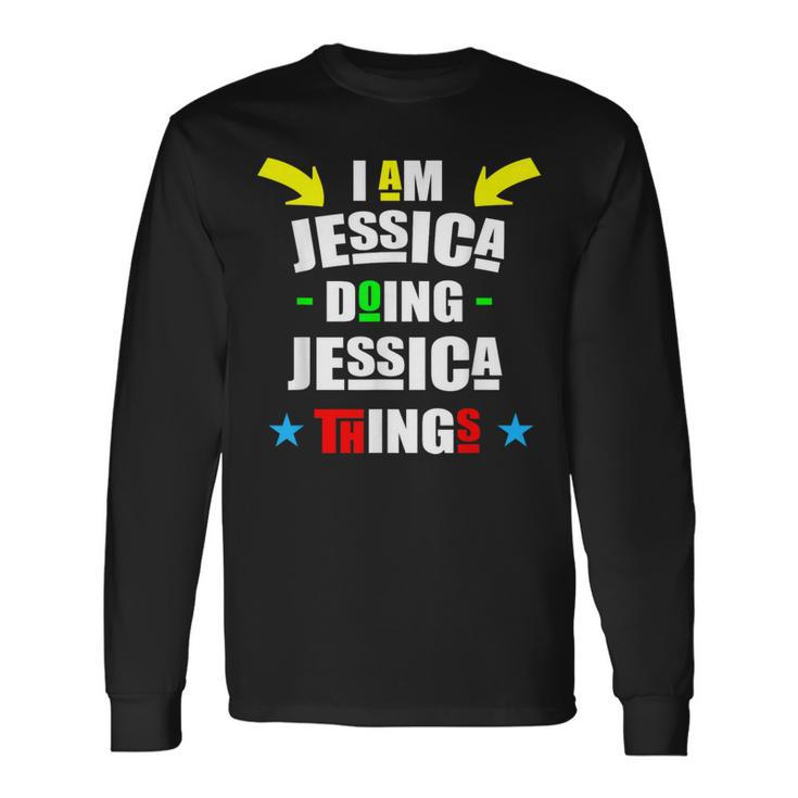 I'm Jessica Doing Jessica Things Cool Christmas Long Sleeve T-Shirt