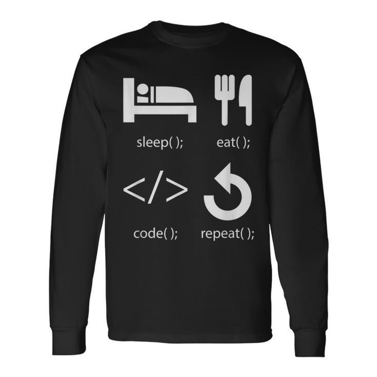 Informático Código Programación Hacker Nerd Programador Camiseta de manga larga